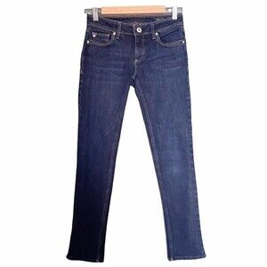 DL1961 Jeans Women's Size 25 Angel Midrise Skinny Ankle Dark Wash Designer Denim